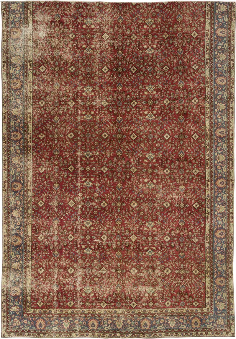 Vintage Turkish Hand-Knotted Rug - 8' 9" x 12' 3" (105" x 147") - K0087847