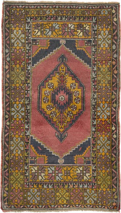 Vintage Turkish Hand-Knotted Rug - 3' 3" x 5' 7" (39" x 67")