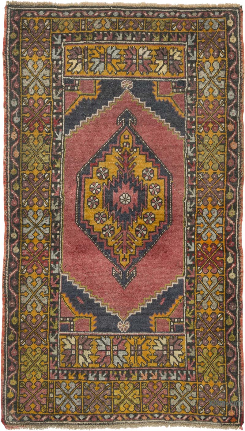 Vintage Turkish Hand-Knotted Rug - 3' 3" x 5' 7" (39" x 67") - K0087848