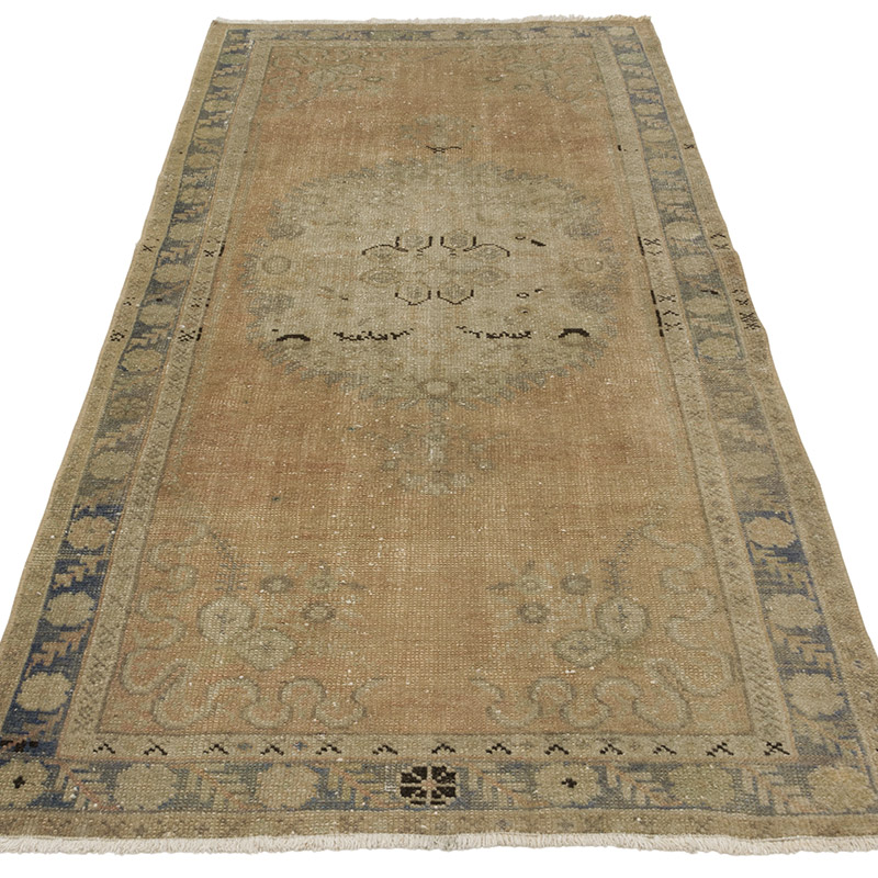 Vintage Turkish Hand-Knotted Rug - 3' 1" x 6' 6" (37" x 78") - K0087849