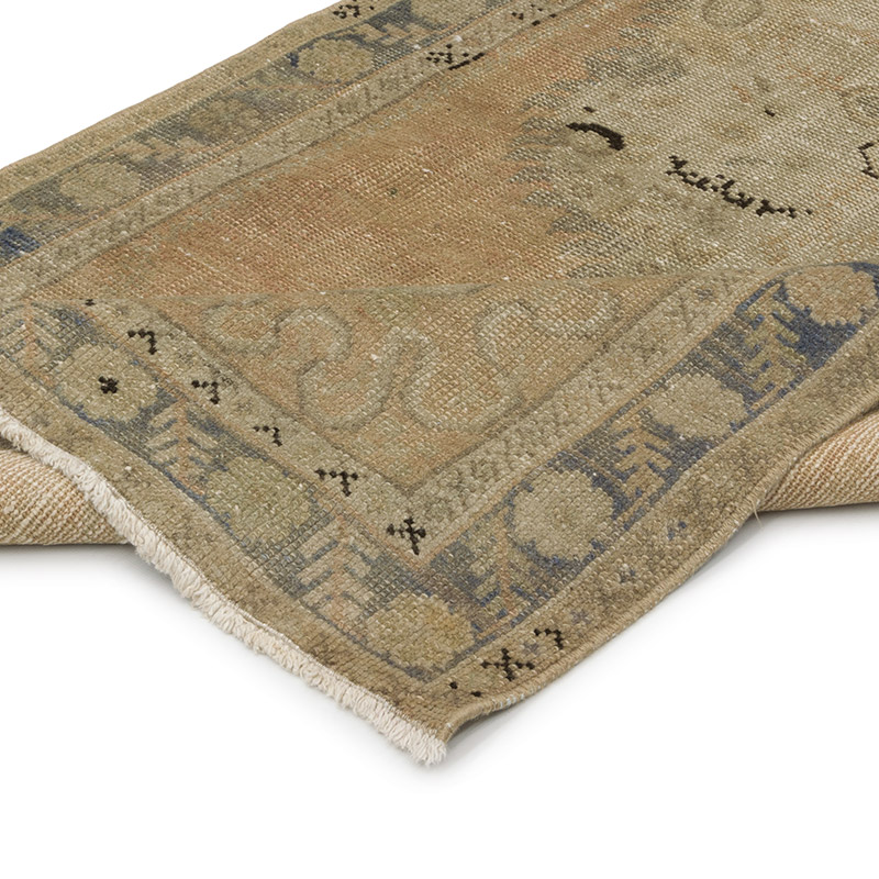 Vintage Turkish Hand-Knotted Rug - 3' 1" x 6' 6" (37" x 78") - K0087849