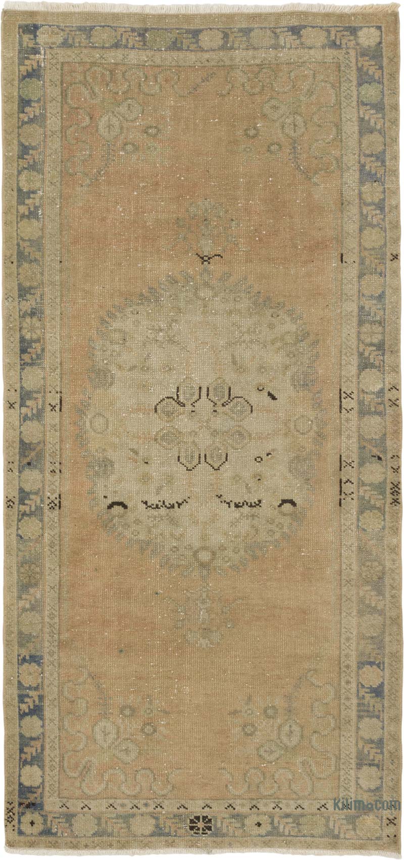 Vintage Turkish Hand-Knotted Rug - 3' 1" x 6' 6" (37" x 78") - K0087849