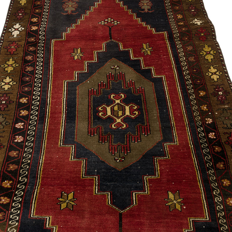 Vintage Turkish Hand-Knotted Rug - 4'  x 7' 3" (48" x 87") - K0087850