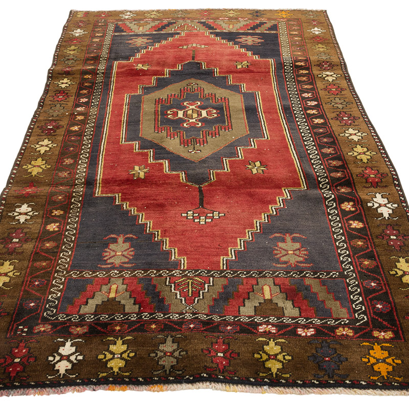 Vintage Turkish Hand-Knotted Rug - 4'  x 7' 3" (48" x 87") - K0087850