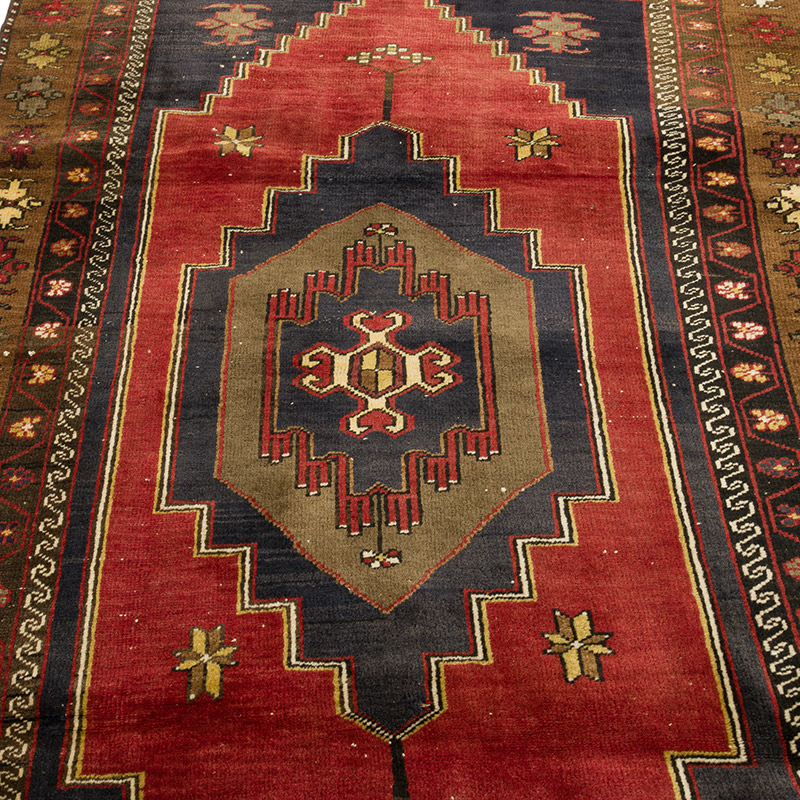 Vintage Turkish Hand-Knotted Rug - 4'  x 7' 3" (48" x 87") - K0087850
