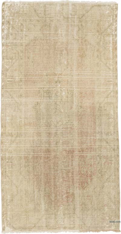 Alfombra Vintage Turca Anudada a Mano - 96 cm x 184 cm