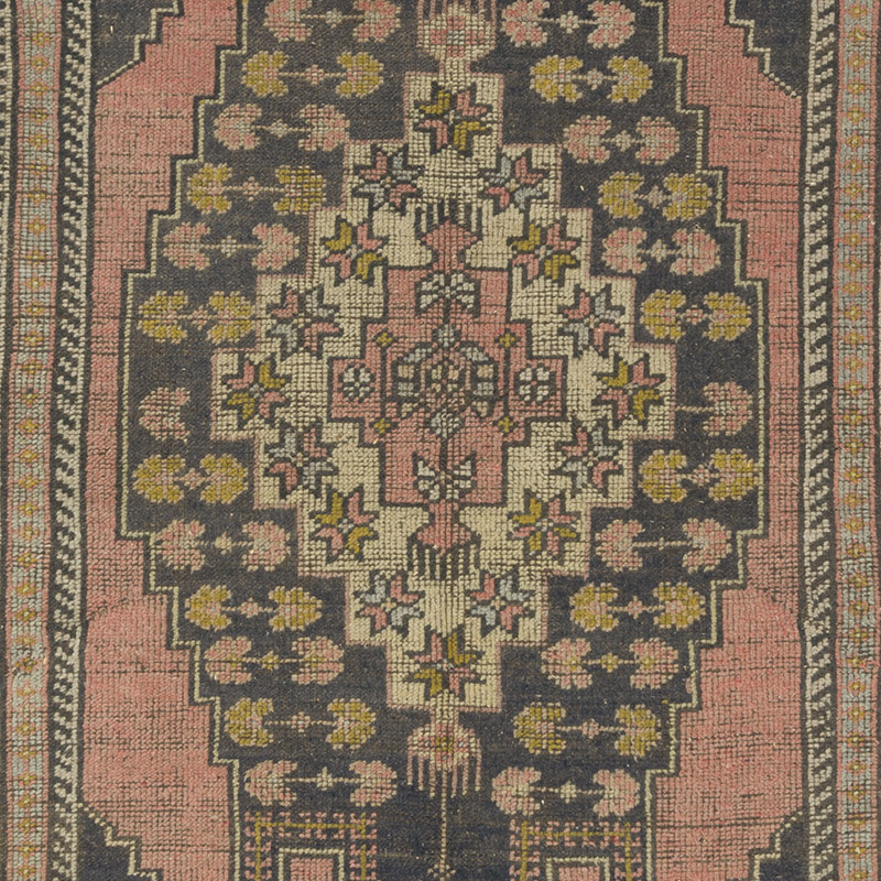 Vintage Turkish Hand-Knotted Rug - 4' 8" x 8' 7" (56" x 103") - K0087852