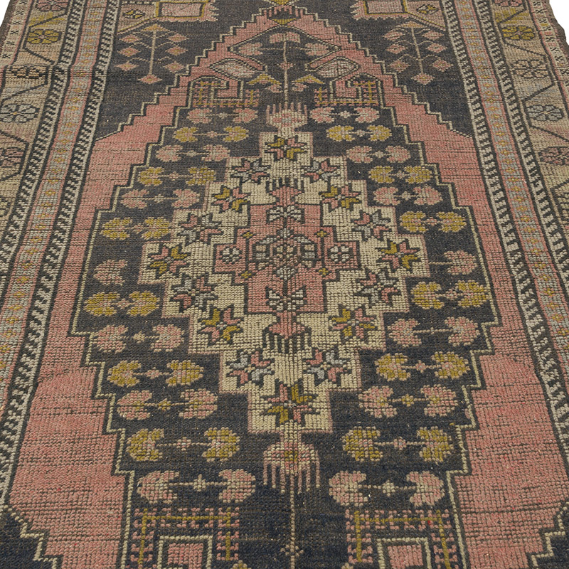 Vintage Turkish Hand-Knotted Rug - 4' 8" x 8' 7" (56" x 103") - K0087852
