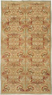 Vintage Turkish Hand-Knotted Rug - 4' 4" x 8' 1" (52" x 97")