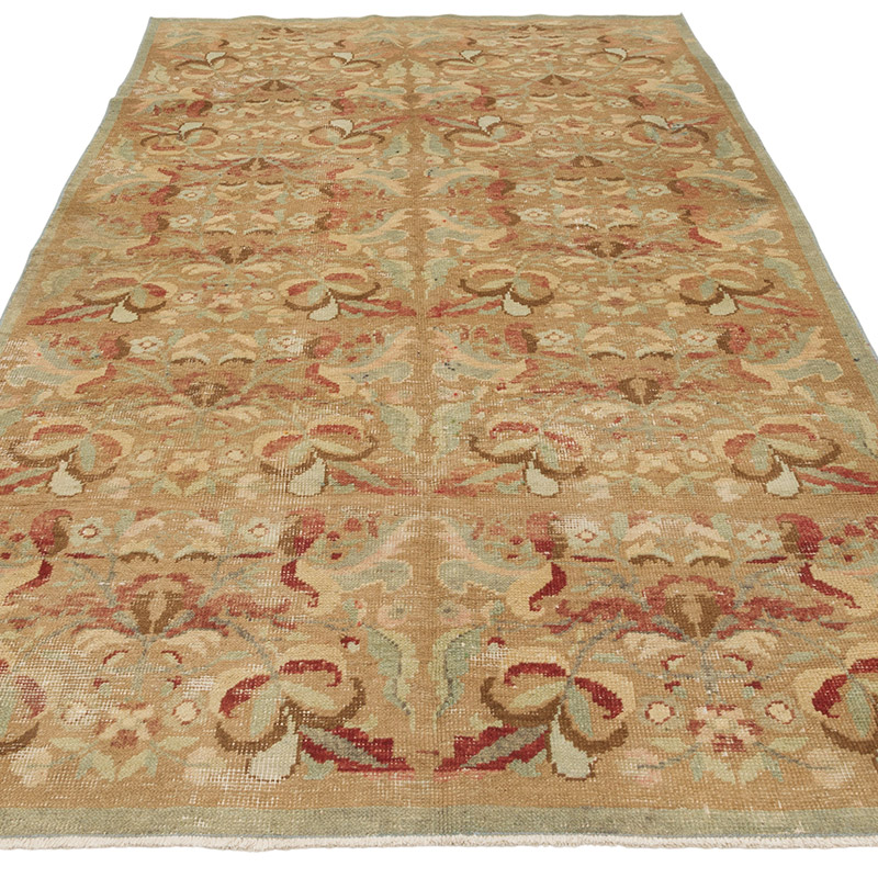 Vintage Turkish Hand-Knotted Rug - 4' 4" x 8' 1" (52" x 97") - K0087853