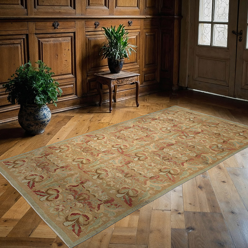 Vintage Turkish Hand-Knotted Rug - 4' 4" x 8' 1" (52" x 97") - K0087853