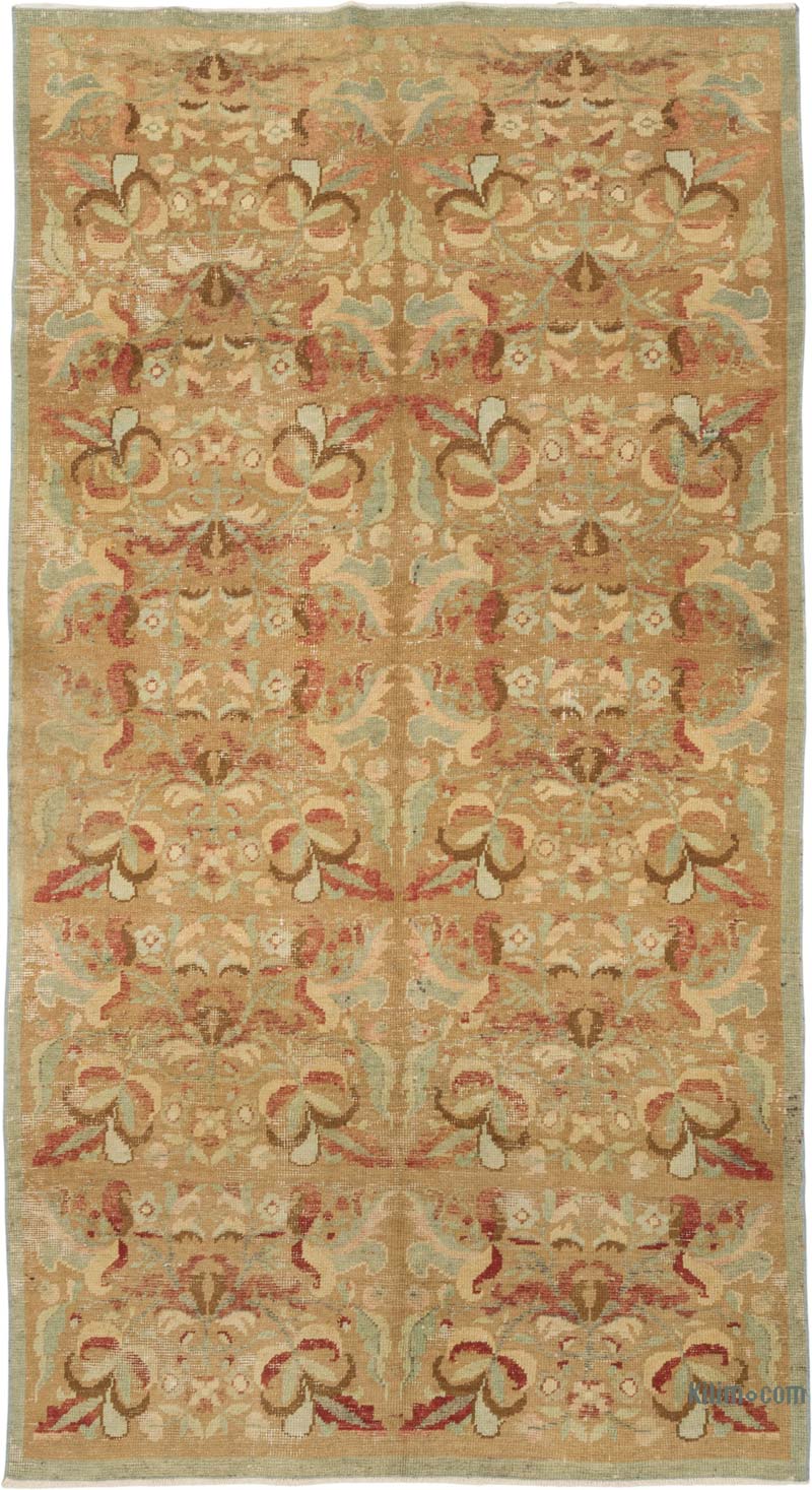 Vintage Turkish Hand-Knotted Rug - 4' 4" x 8' 1" (52" x 97") - K0087853