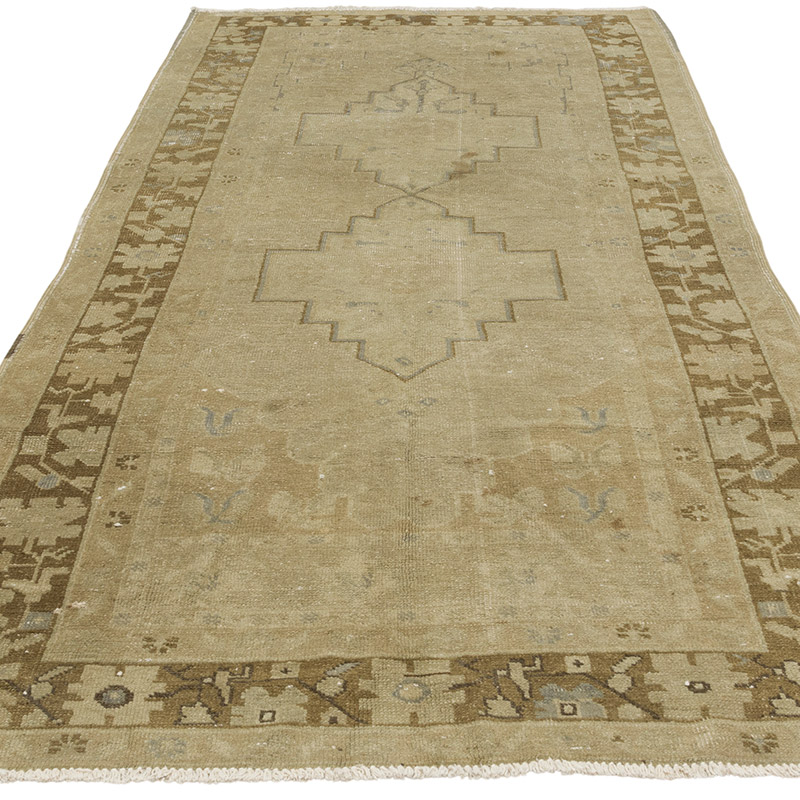 Vintage Turkish Hand-Knotted Rug - 4'  x 8' 11" (48" x 107") - K0087854