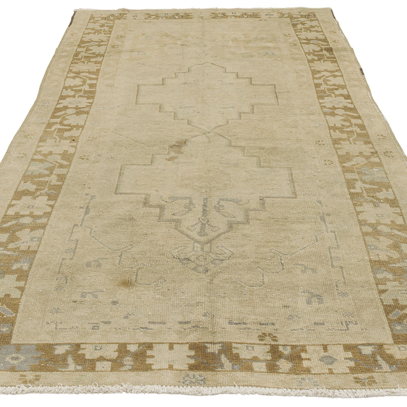 Vintage Turkish Hand-Knotted Rug - 4'  x 8' 11" (48" x 107") - K0087854