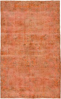 Over-dyed Vintage Hand-Knotted Turkish Rug - 5' 10" x 9' 5" (70" x 113")