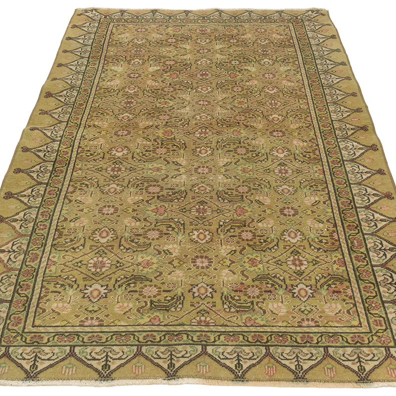 Vintage Turkish Hand-Knotted Rug - 3' 3" x 6' 4" (39" x 76") - K0087863