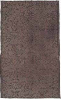 Over-dyed Vintage Hand-Knotted Turkish Rug - 5' 8" x 9' 1" (68" x 109")