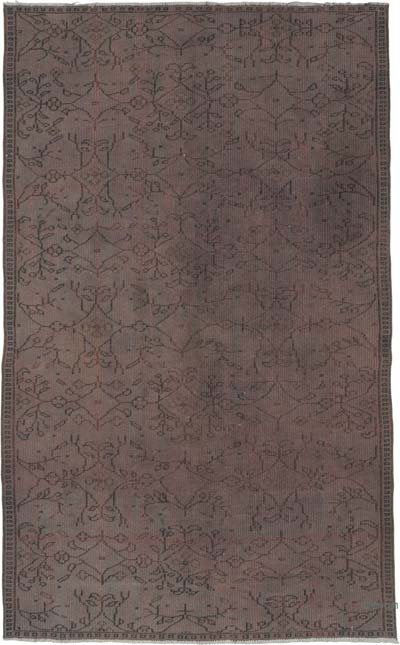 Over-dyed Vintage Hand-Knotted Turkish Rug - 5' 8" x 9' 1" (68" x 109")