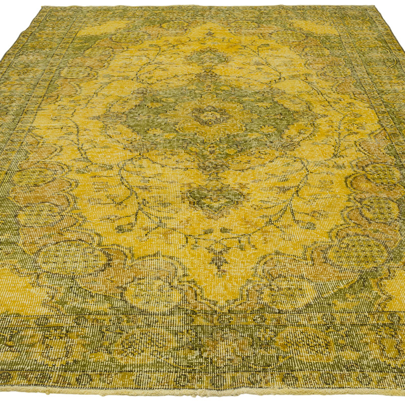 Over-dyed Vintage Hand-Knotted Turkish Rug - 5' 9" x 8' 6" (69" x 102") - K0087870