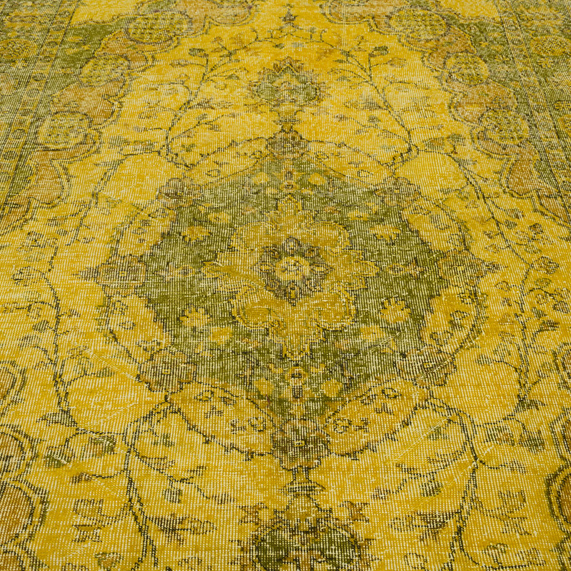 Over-dyed Vintage Hand-Knotted Turkish Rug - 5' 9" x 8' 6" (69" x 102") - K0087870