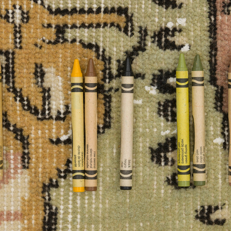 Vintage Turkish Hand-Knotted Rug - 6' 4" x 9' 6" (76" x 114") - K0087874