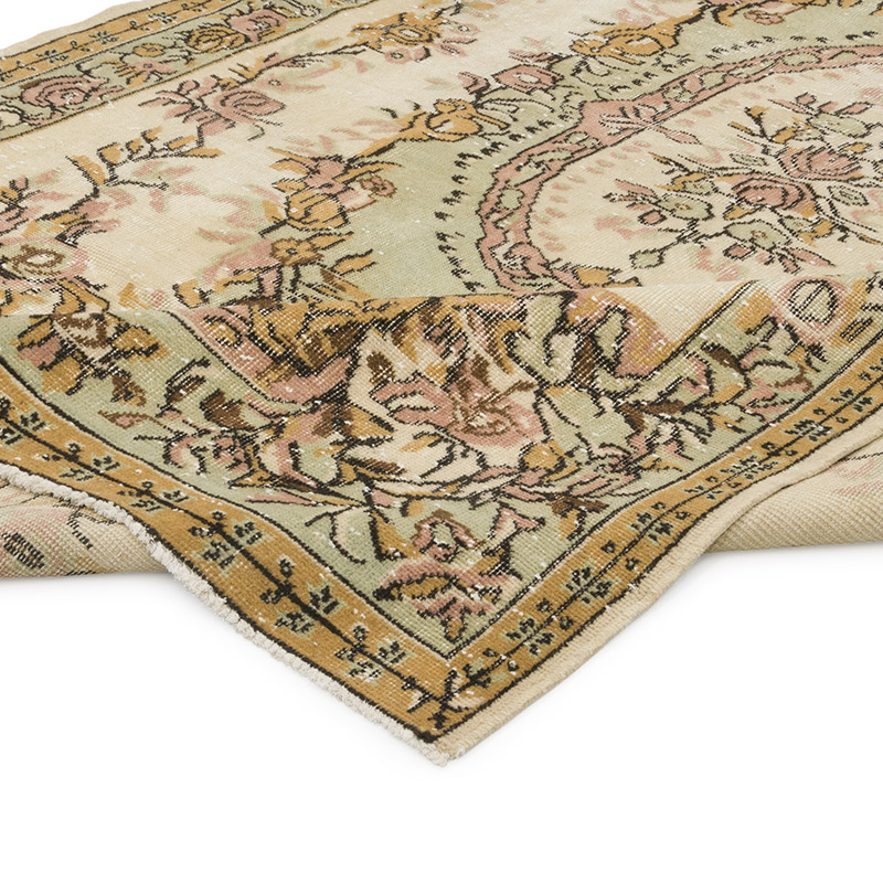 Vintage Turkish Hand-Knotted Rug - 6' 4" x 9' 6" (76" x 114") - K0087874