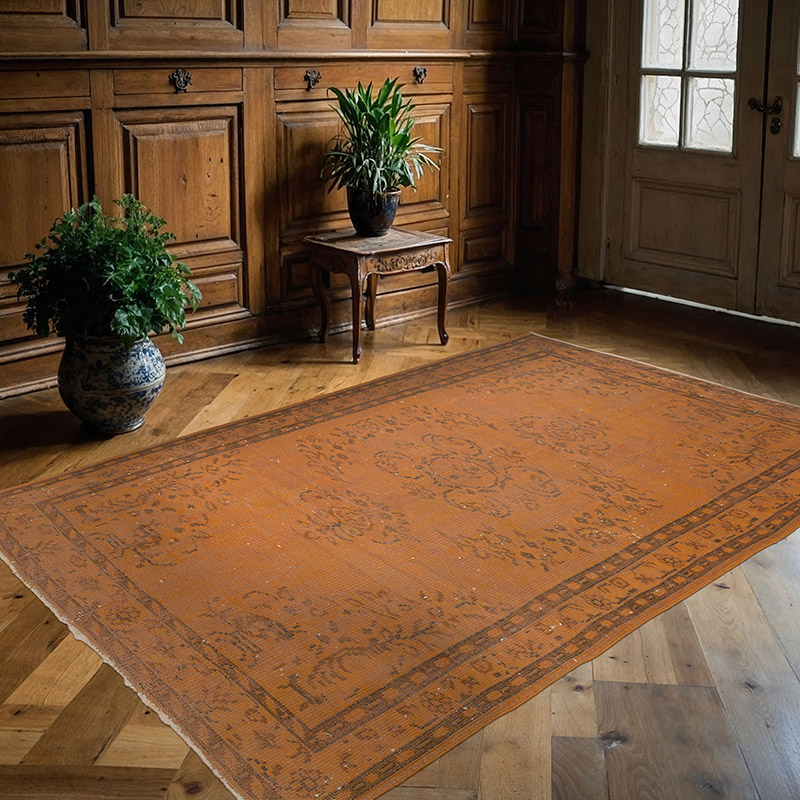 Boyali El Dokuma Vintage Hali - 160 cm x 230 cm - K0087876