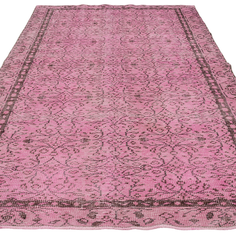 Boyalı El Dokuma Vintage Halı - 143 cm x 255 cm - K0087882