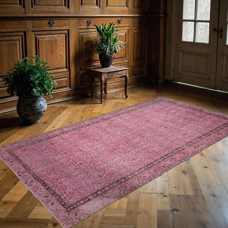 Boyali El Dokuma Vintage Hali - 143 cm x 255 cm - K0087882