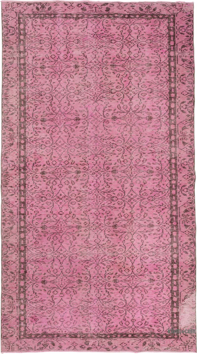 Boyalı El Dokuma Vintage Halı - 143 cm x 255 cm - K0087882