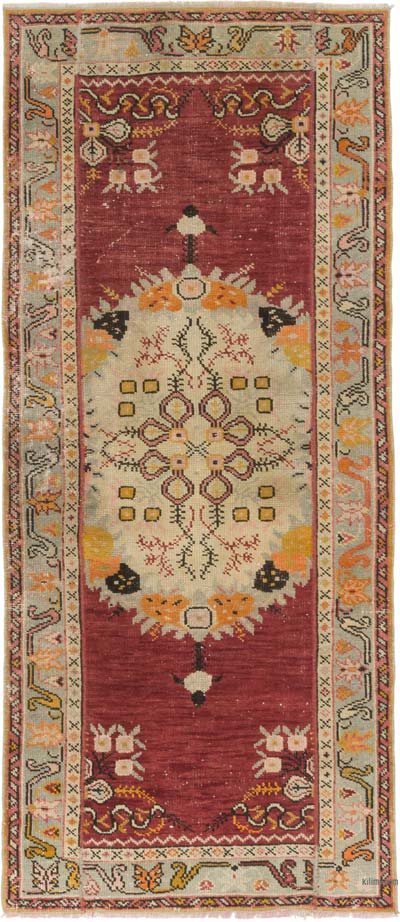 Vintage Turkish Hand-Knotted Rug - 2' 8" x 6'  (32" x 72")