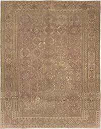 Vintage Hand-Knotted Oriental Rug - 6' 2" x 7' 10" (74" x 94")