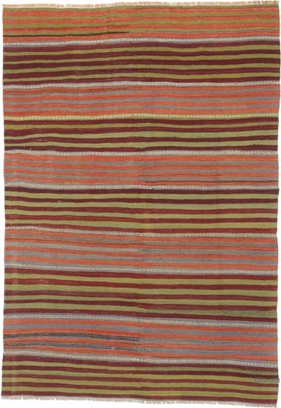 Vintage Konya Kilim Rug - 4' 8" x 6' 9" (56" x 81")