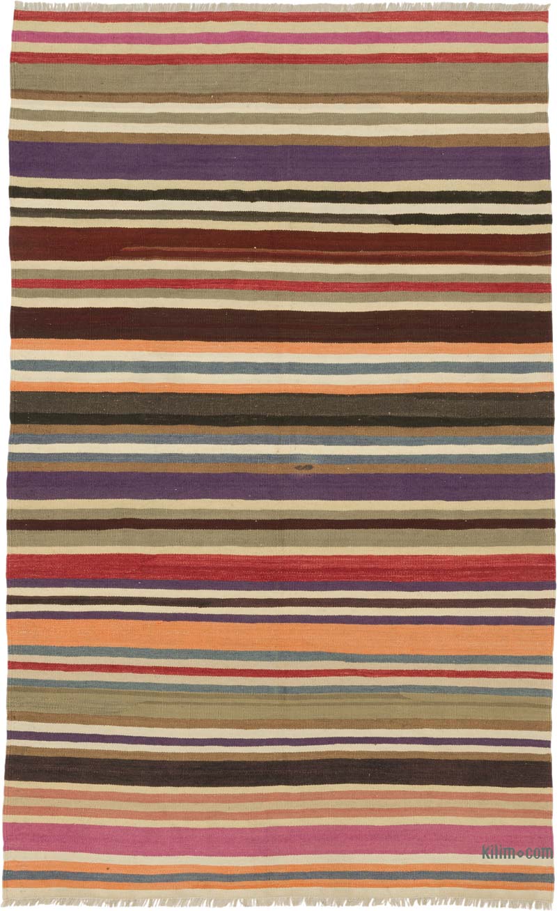 Vintage Konya Kilim Rug - 4' 6" x 7' 4" (54" x 88") - K0087894