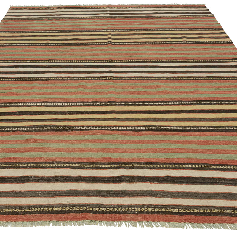 Vintage Konya Kilim Rug - 5' 5" x 7' 8" (65" x 92") - K0087895