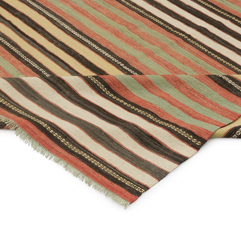 Vintage Konya Kilim Rug - 5' 5" x 7' 8" (65" x 92") - K0087895