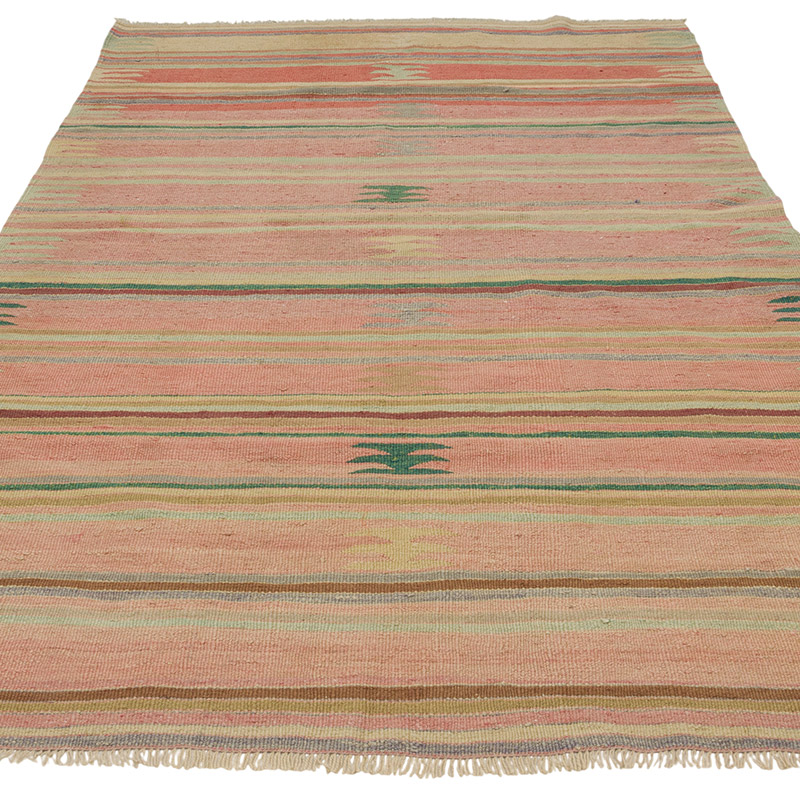 Vintage Afyon Kilim Rug - 4' 3" x 6' 9" (51" x 81") - K0087907