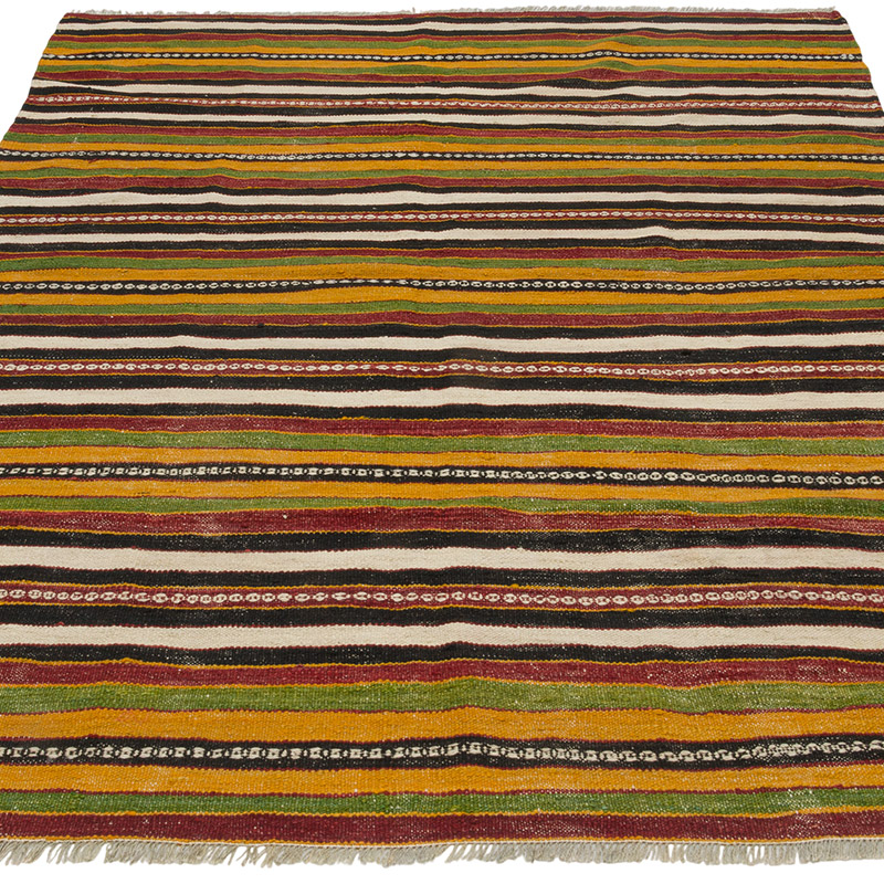 Vintage Konya Kilim Rug - 4' 9" x 6' 5" (57" x 77") - K0087912
