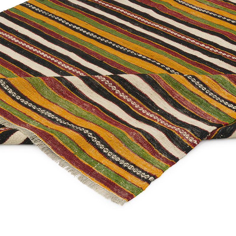 Vintage Konya Kilim Rug - 4' 9" x 6' 5" (57" x 77") - K0087912