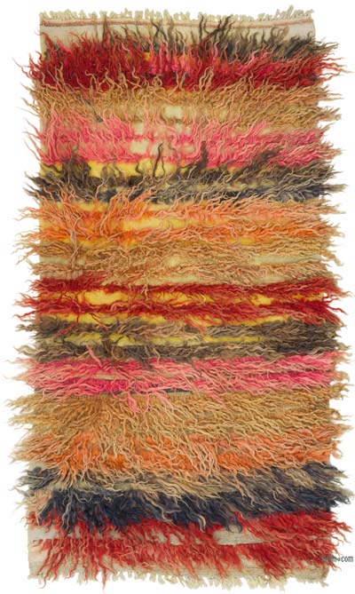 Vintage Anadolu Tülü - 92 cm x 166 cm