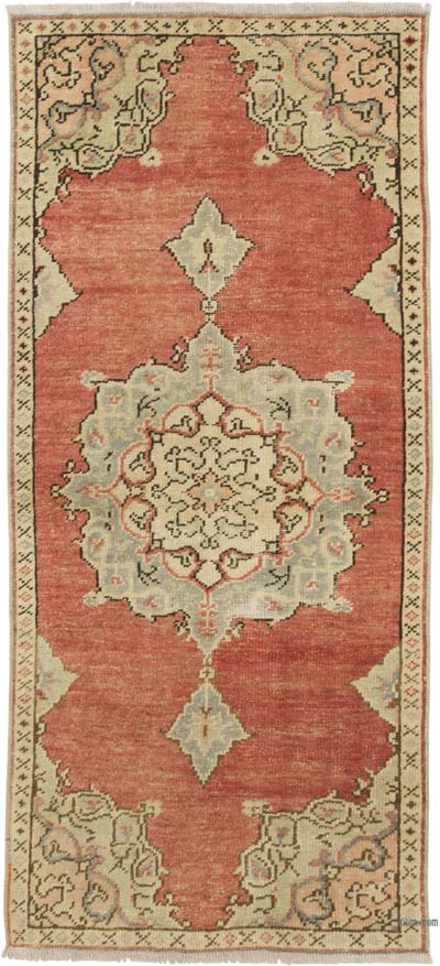 Vintage Turkish Hand-Knotted Rug - 2'  x 4' 6" (24" x 54")