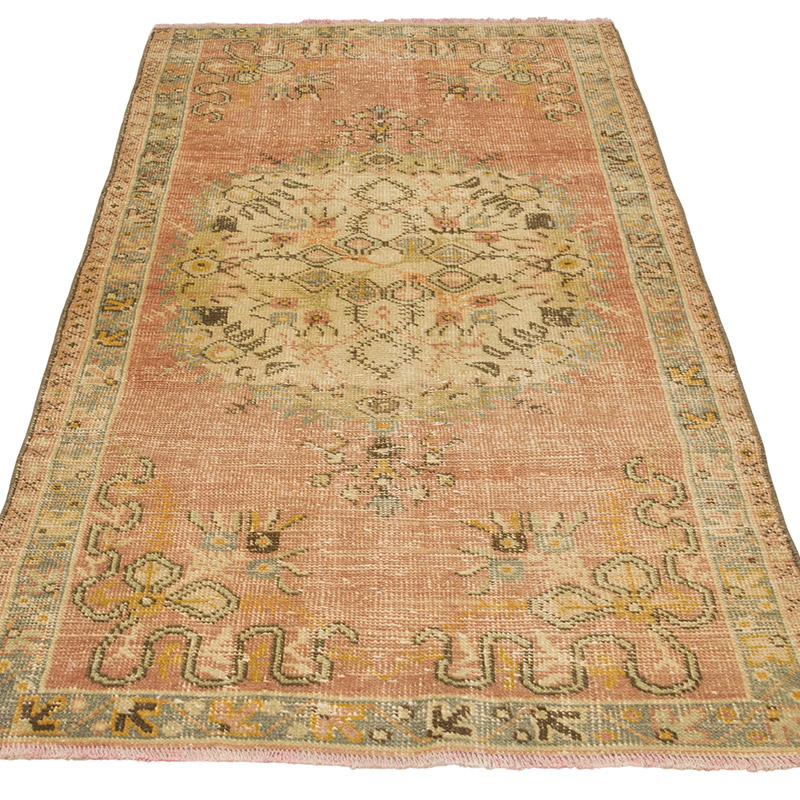 El Dokuma Vintage Halı - 90 cm x 177 cm - K0087921