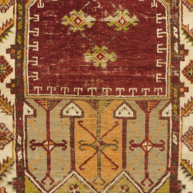 El Dokuma Vintage Halı - 81 cm x 154 cm - K0087922