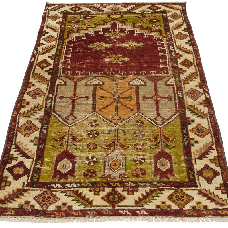 El Dokuma Vintage Halı - 81 cm x 154 cm - K0087922