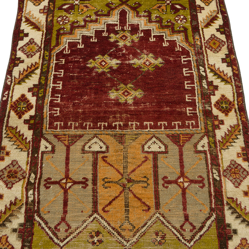 El Dokuma Vintage Halı - 81 cm x 154 cm - K0087922