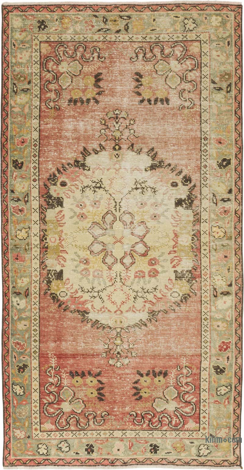 El Dokuma Vintage Halı - 103 cm x 196 cm - K0087923