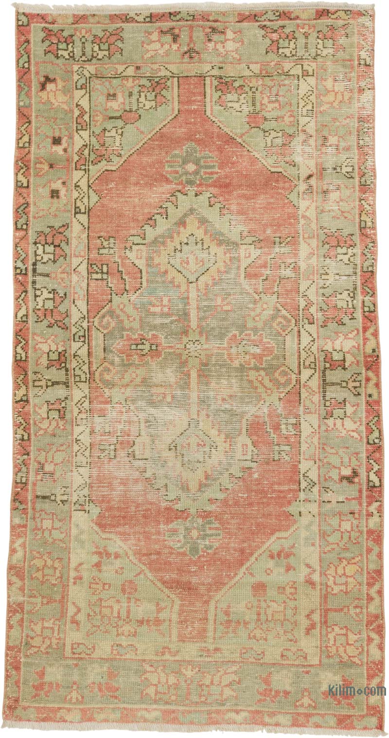 El Dokuma Vintage Halı - 84 cm x 156 cm - K0087924