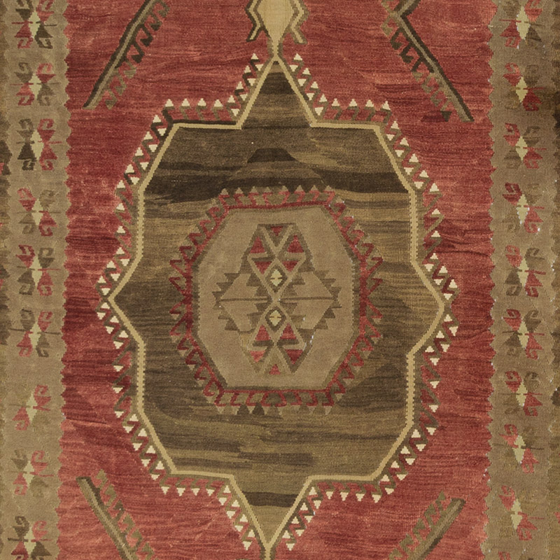 Vintage Turkish Kilim Rug - 9' 11" x 14' 2" (119" x 170") - K0087932