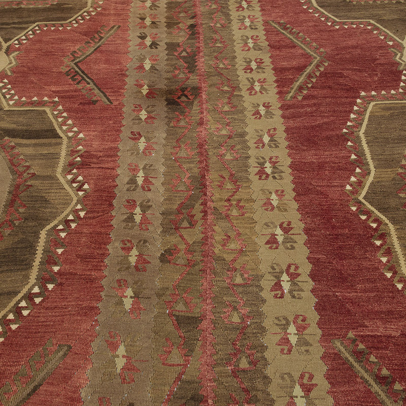 Vintage Turkish Kilim Rug - 9' 11" x 14' 2" (119" x 170") - K0087932