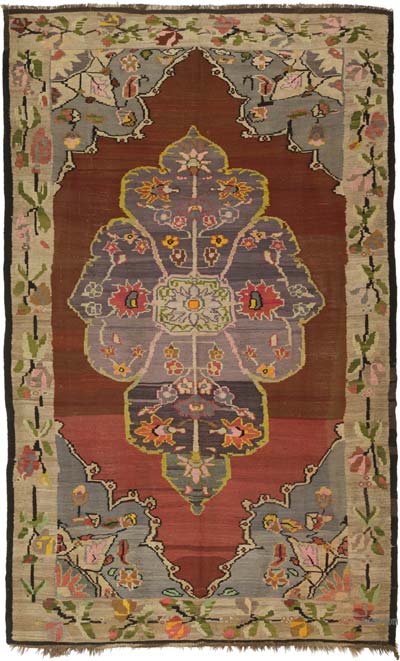 Vintage Kars Kilim Rug - 7' 10" x 12' 8" (94" x 152")